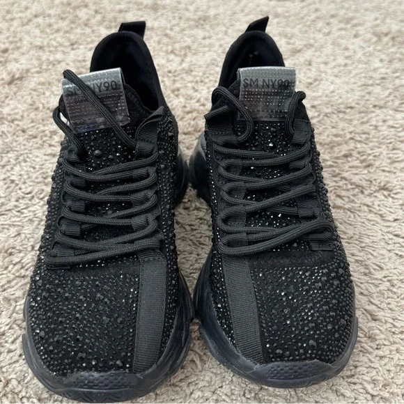 Steve Madden Maxima sneakers With Rhinestones Size 7 - Picture 2 of 5